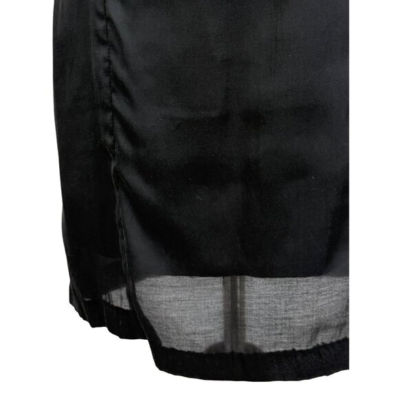 Y2K NWT Esley Black Sleeveless Pleated Dress | Preppy Office Siren Corpcore LBD - Picture 9 of 15